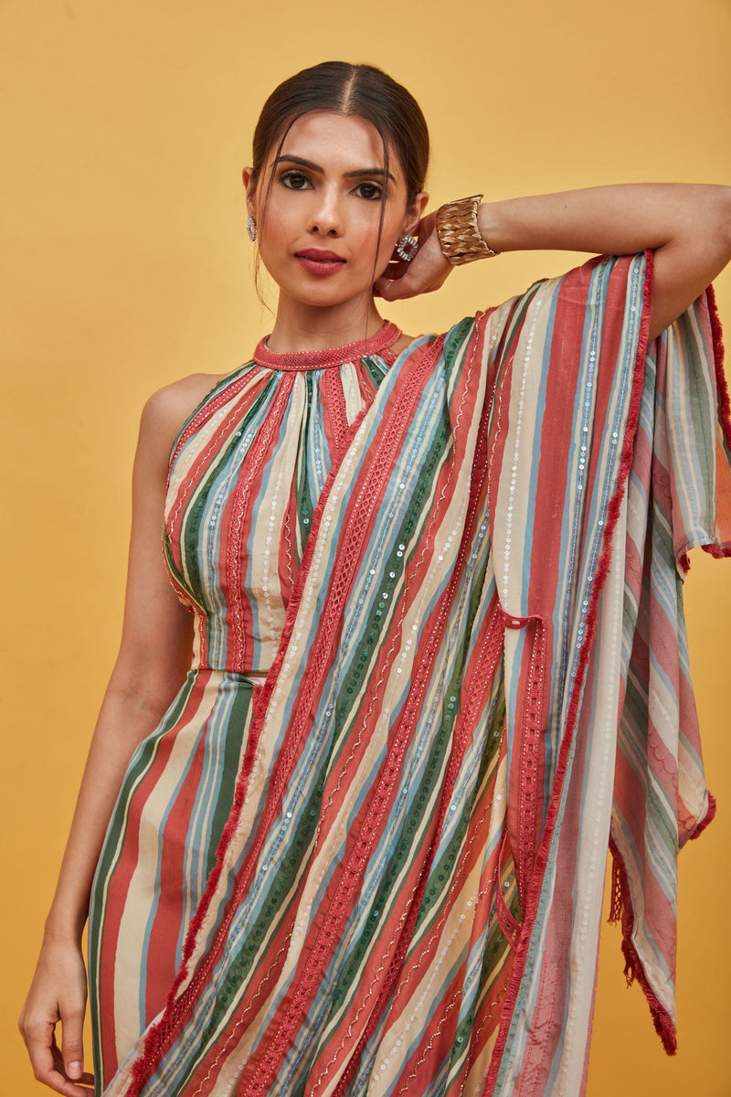 ASHLY STRIPE SAREE