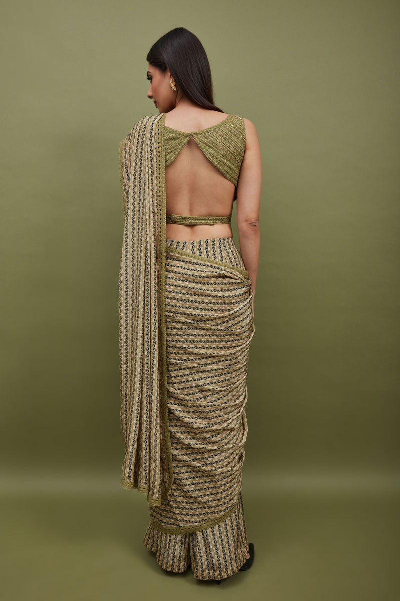 ZALE PRE -DRAPED SAREE