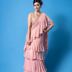 PALAK PRE-DRAPE SAREE