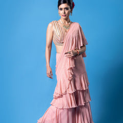 PALAK PRE-DRAPE SAREE