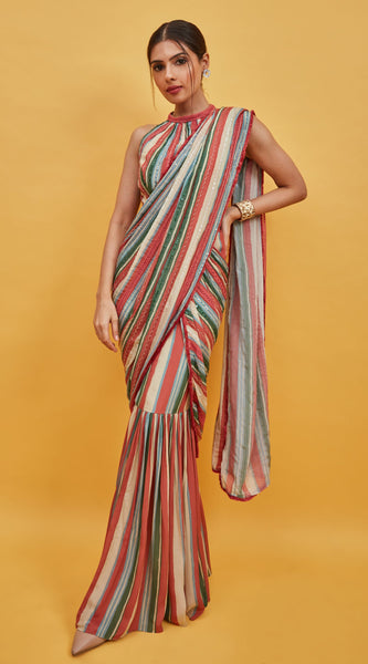 ASHLY STRIPE SAREE