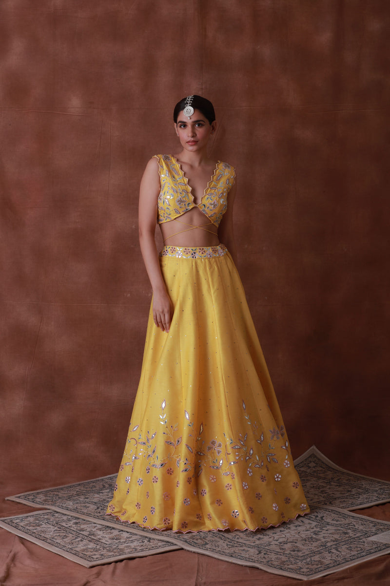 BELLA YELLOW LEHENGA