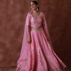 FLAMINGO PINK LEHENGA