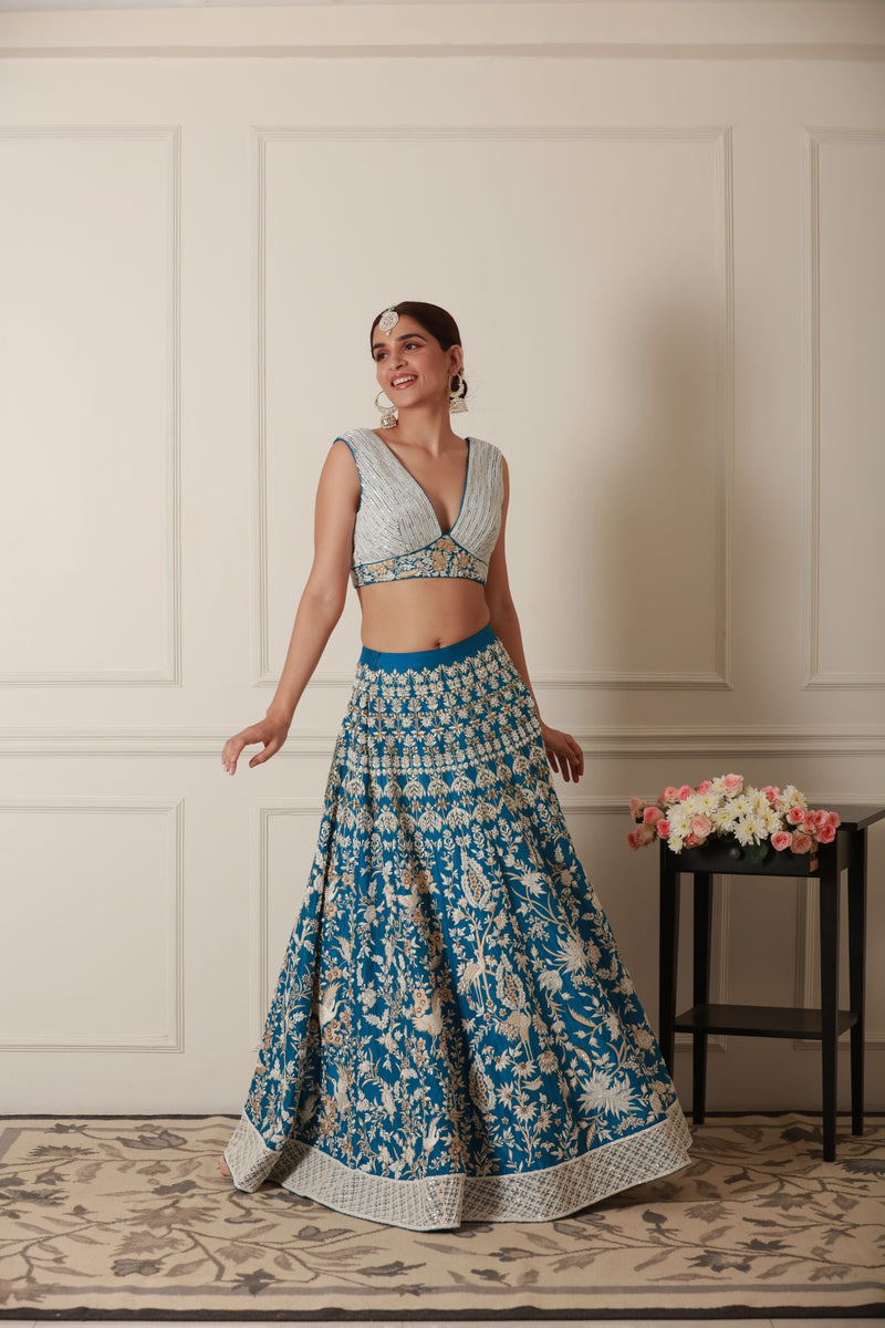 GRACE TURQUOISE LEHENGA